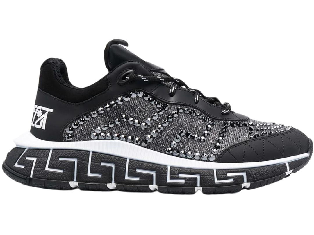 Versace Versace Trigreca Crystals Black Grey White (Women's)
