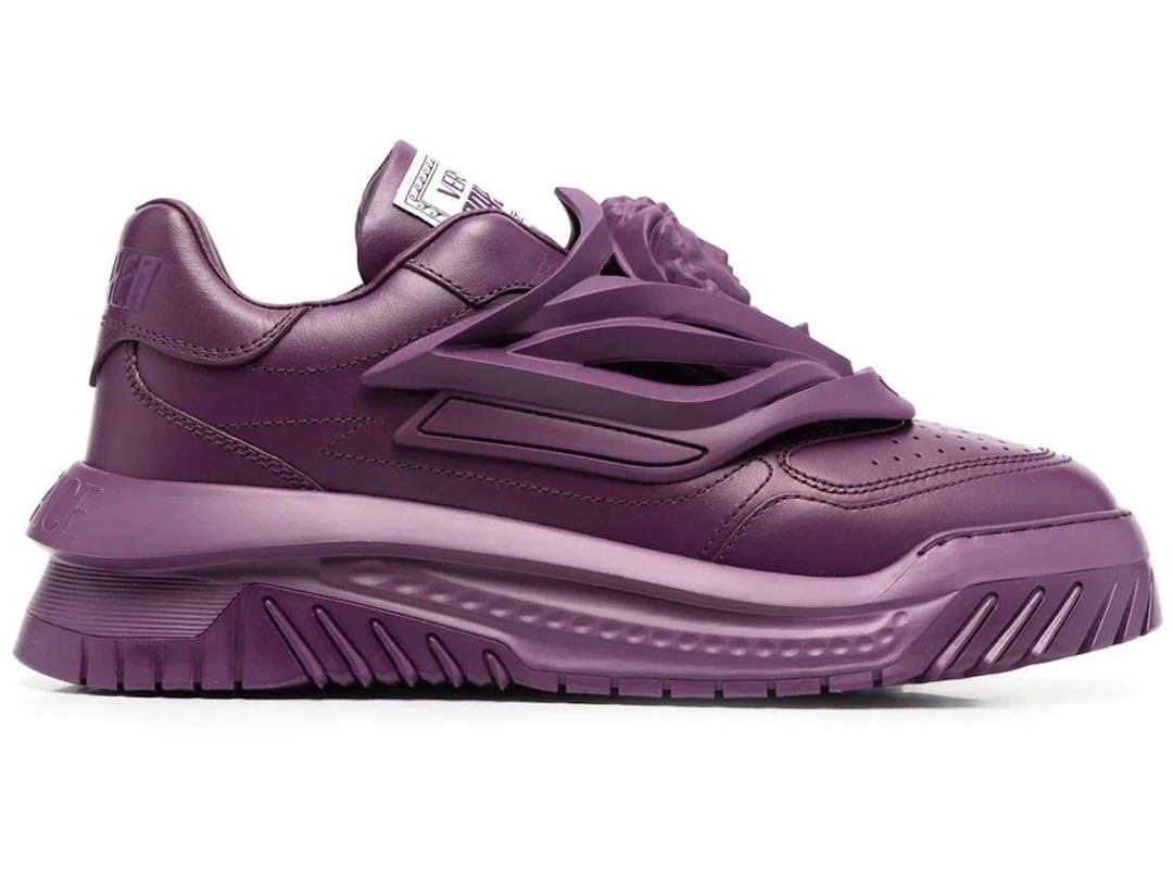 Versace Versace Odissea Caged Rubber Medusa Sneaker Plum Purple