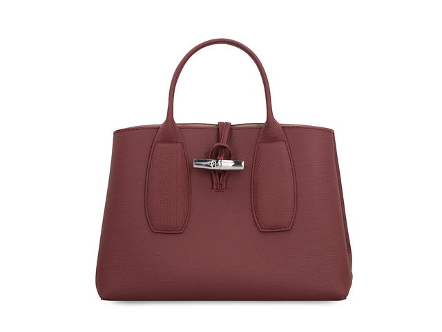 Longchamp Longchamp Roseau M Plum Leather Bagpurple Leather - view 1