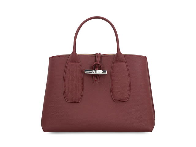 Longchamp Longchamp Roseau M Plum Leather Bagpurple Leather - view 2