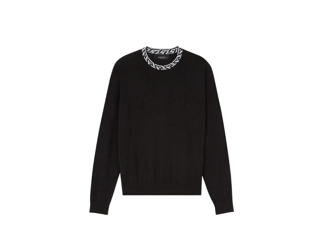 Versace Versace Greca Sweater Black