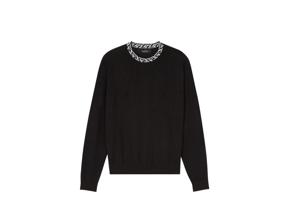 Versace Versace Greca Sweater Black