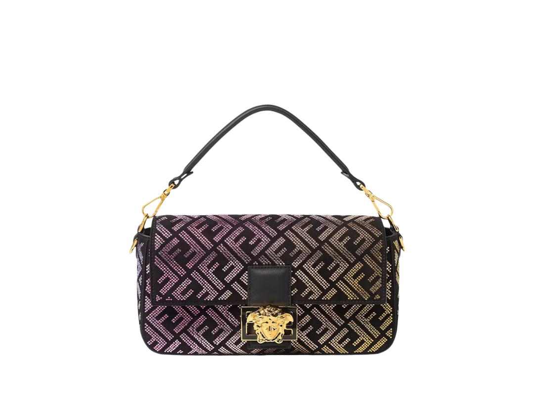 Fendi Fendi Fendace Baguette Shoulder Bag Gradient Crystal