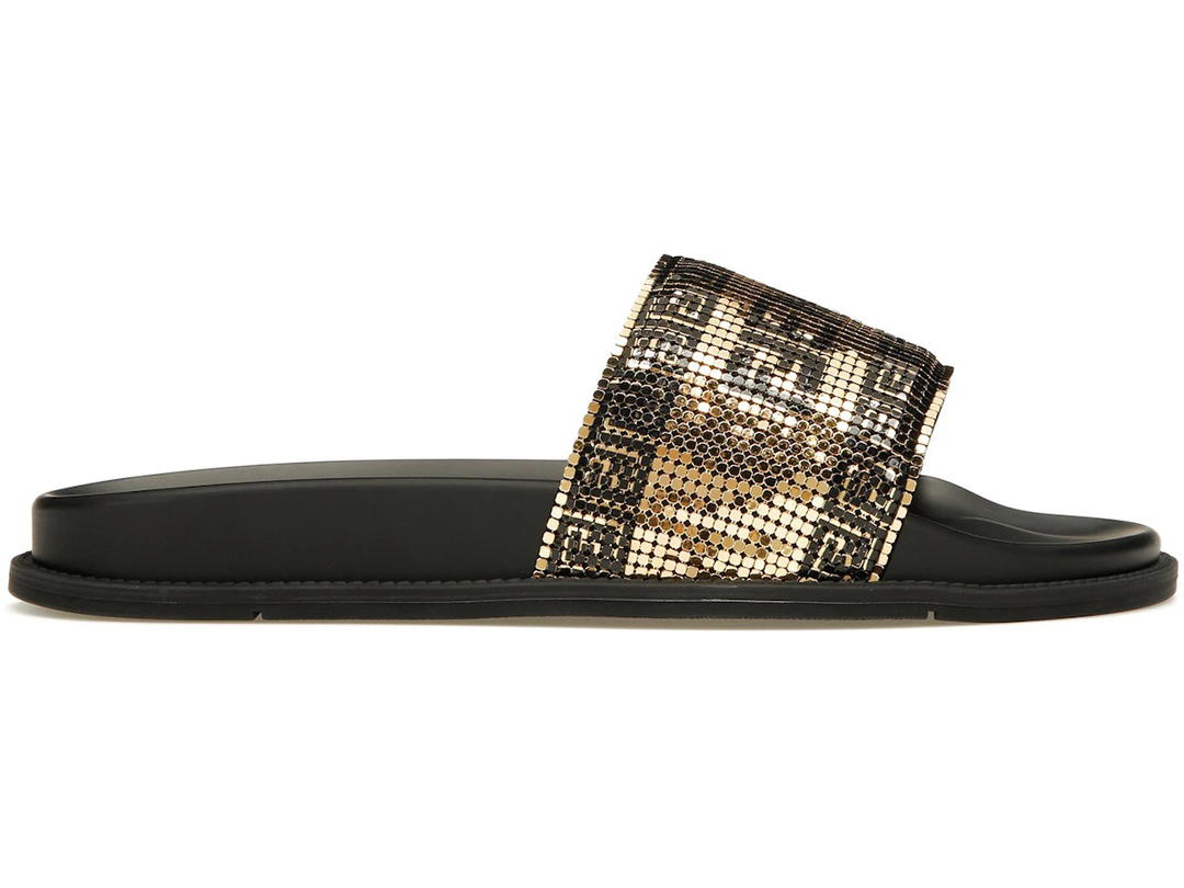 Fendi Fendi Fendace Logo Metal Mesh Sliders (Women's)