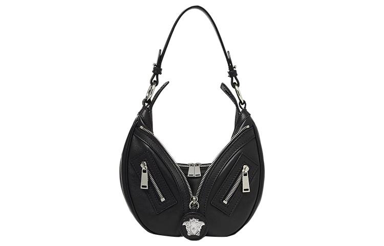 Versace FANSIZHE Cow Leather Crossbody Bag Shoulder Bag Women's Black