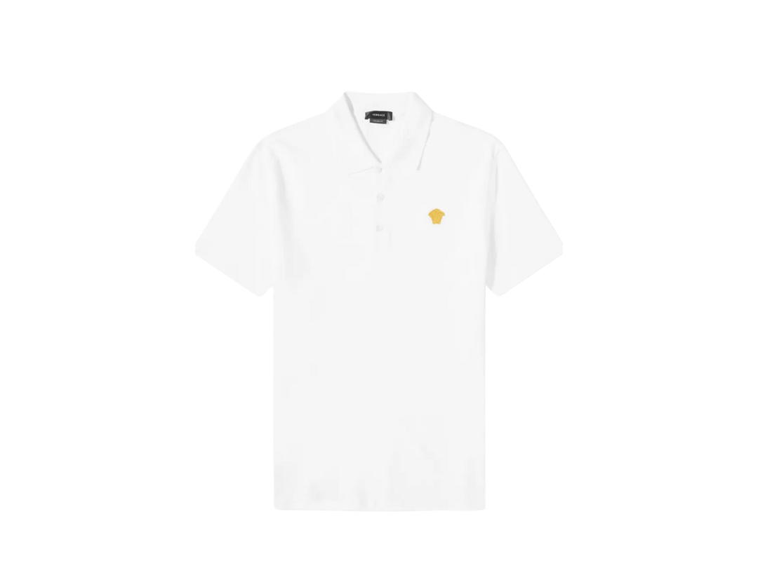 Versace Versace Medusa Logo Polo Shirt White