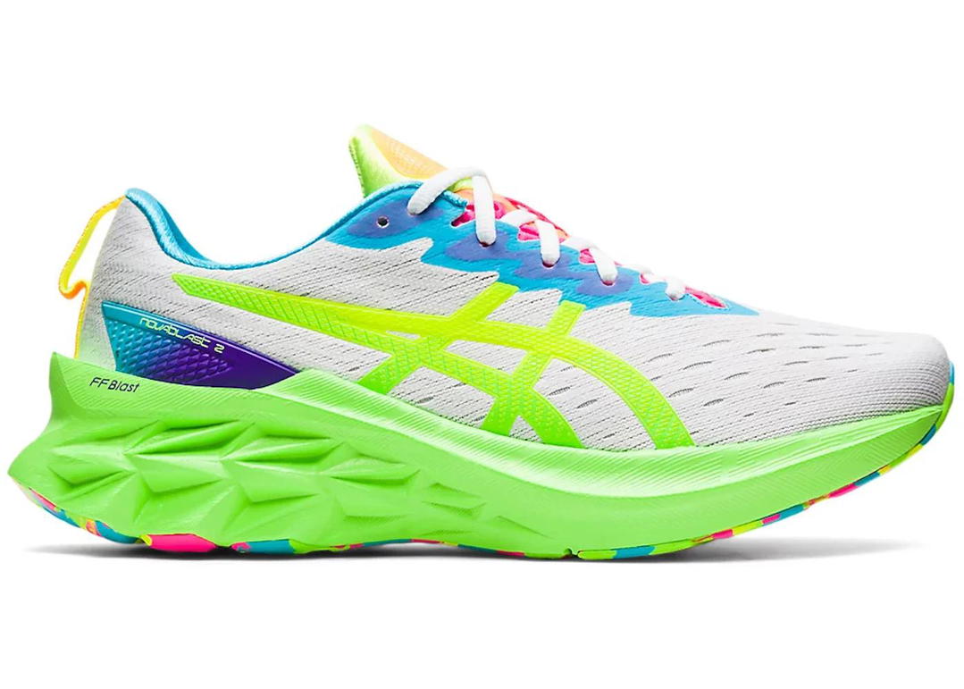 Asics Asics Novablast 2 White Safety Yellow