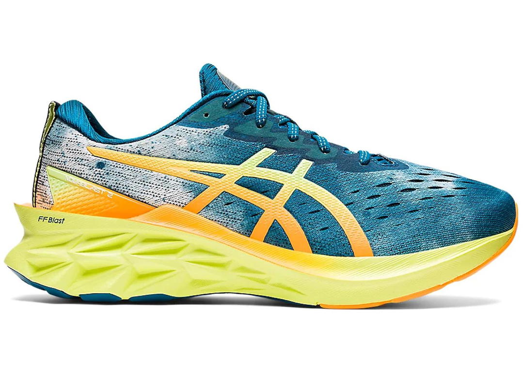 Asics Asics Novablast 2 Deep Sea Teal Glow Yellow