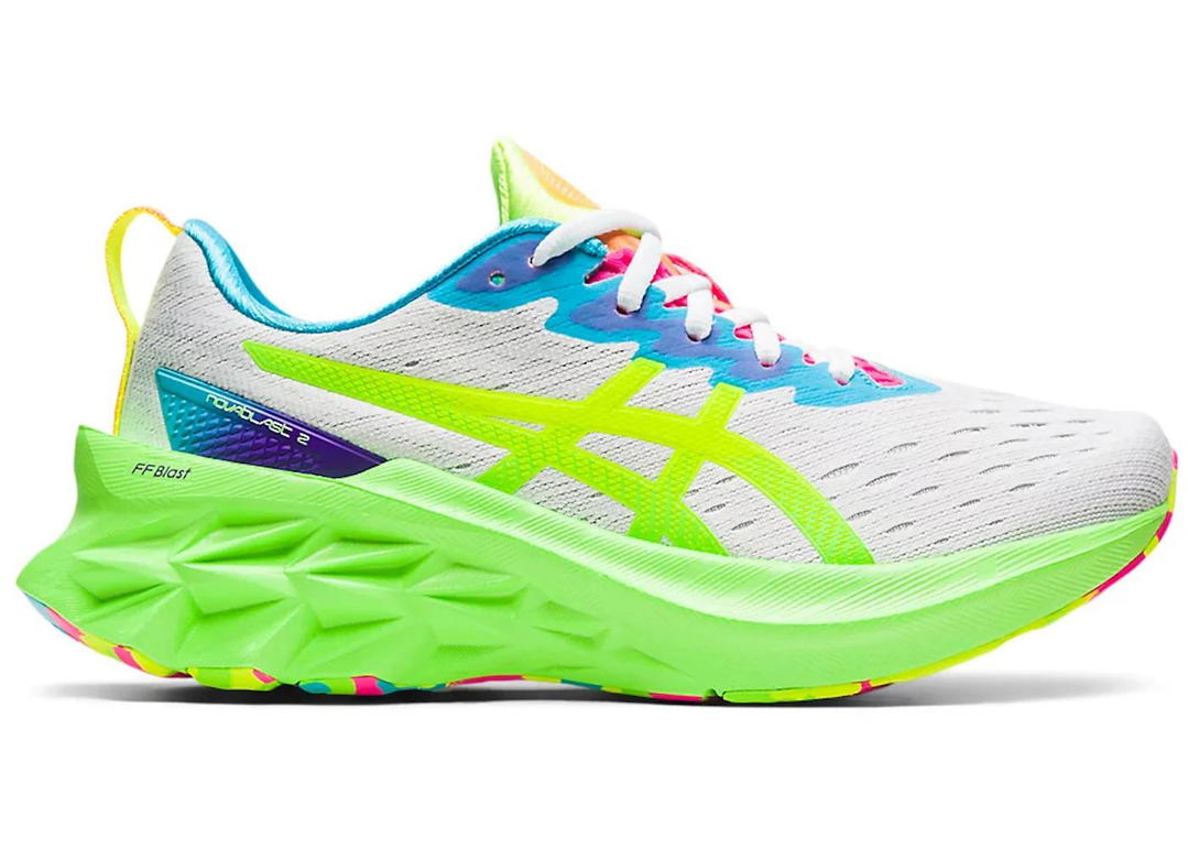 Asics Asics Novablast 2 White Safety Yellow (Women's)
