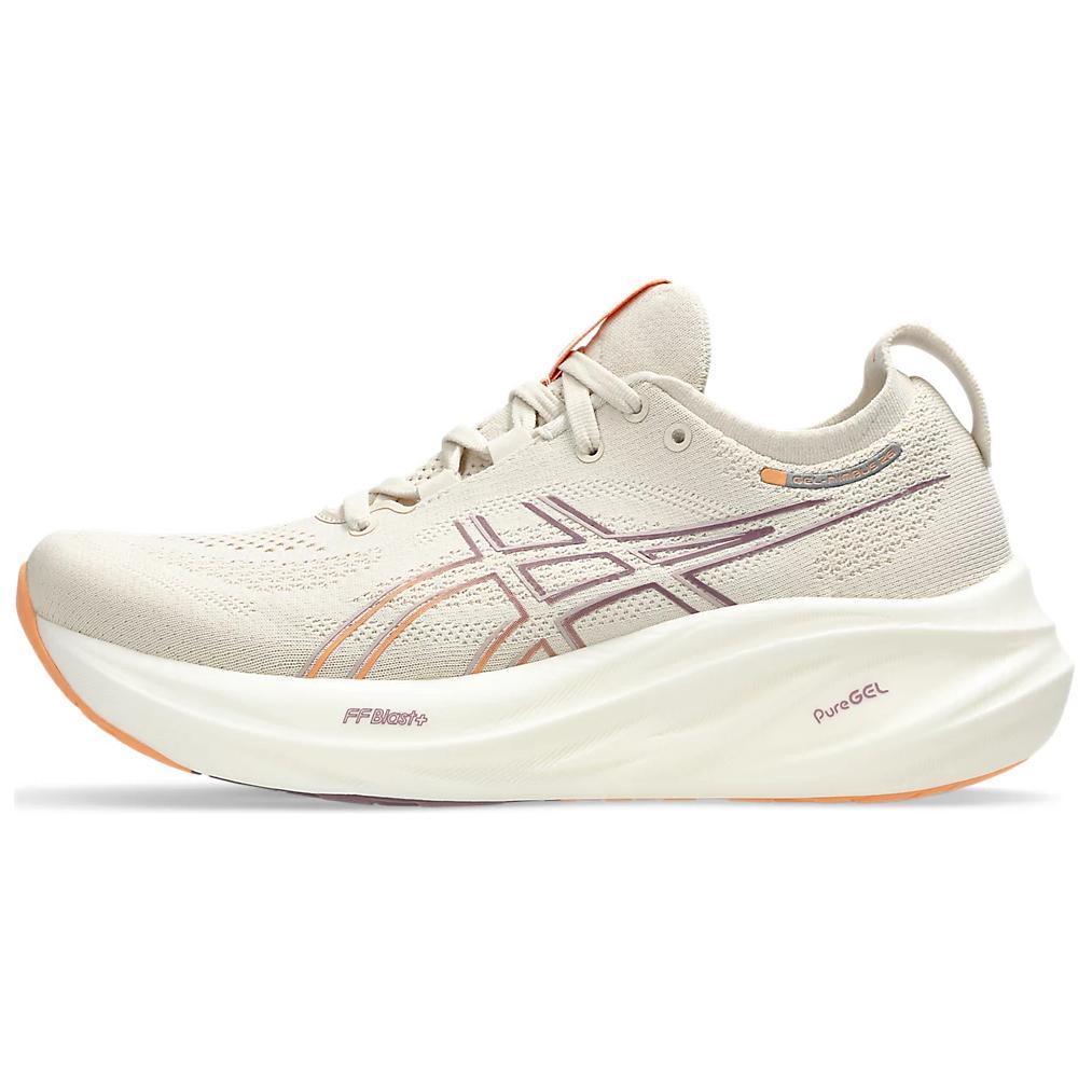 Asics Asics GEL NIMBUS 26 Cushioning Low Top Long Distance Running Running Shoes Women's Khaki