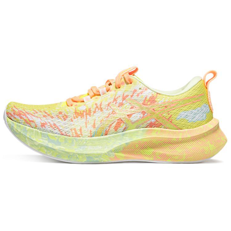 Asics Asics NOOSA TRI 16 Wear Resistant Breathable Rebound Low Top Long Distance Running Running Shoes Women's Yellow Green
