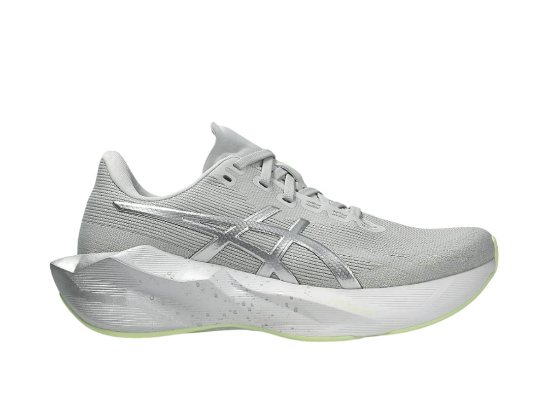 Asics Asics Novablast 6 Platinum Platinum Glow Green (W)