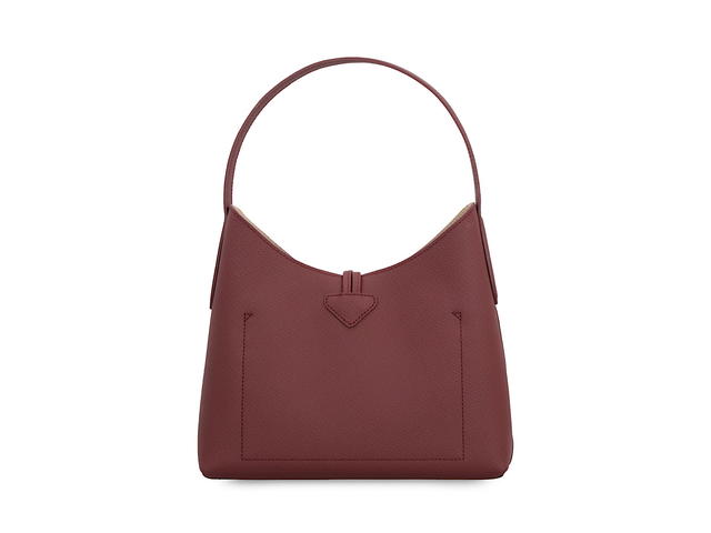 Longchamp Longchamp Roseau M Plum Leather Shoulder Bagpurple Leather - view 4