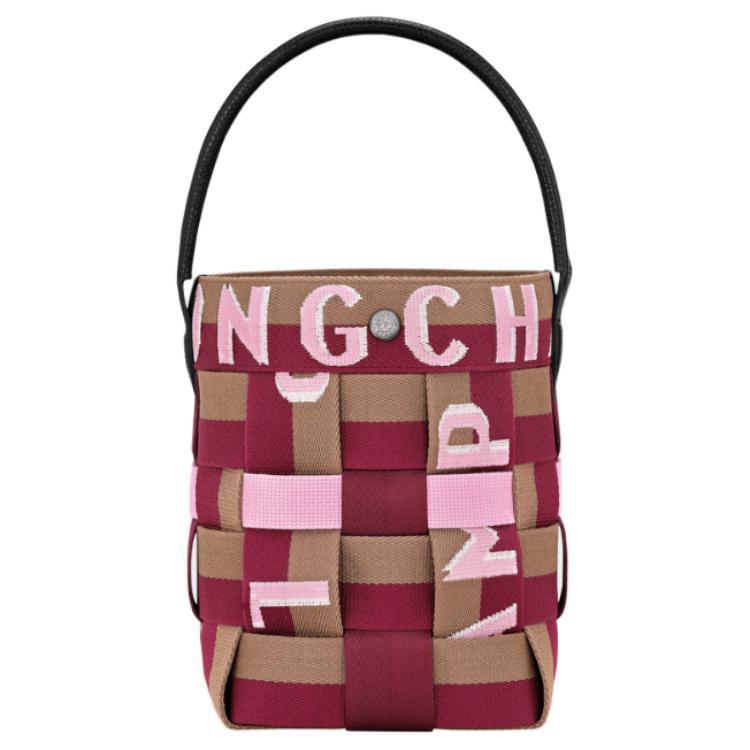 Longchamp Longchamp Re Play Nylon Bucket Bags Handbags Extra Small Women's Red Beet Purple