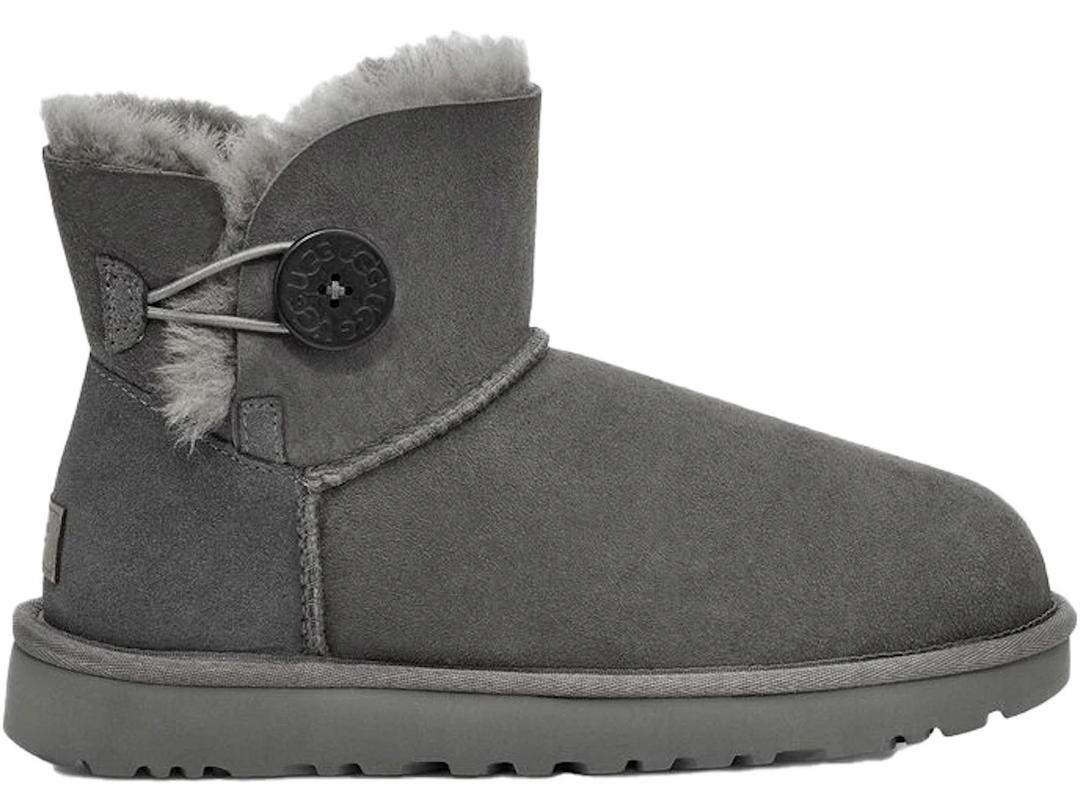 UGG UGG Mini Bailey Button II Grey (Women's)