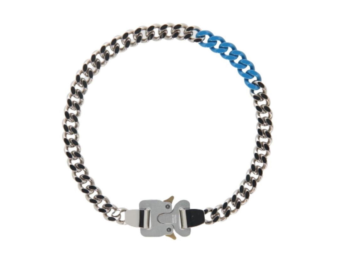 1017 ALYX 9SM 1017 ALYX 9SM Blue & Silver Ceramic Buckle Chain Necklace