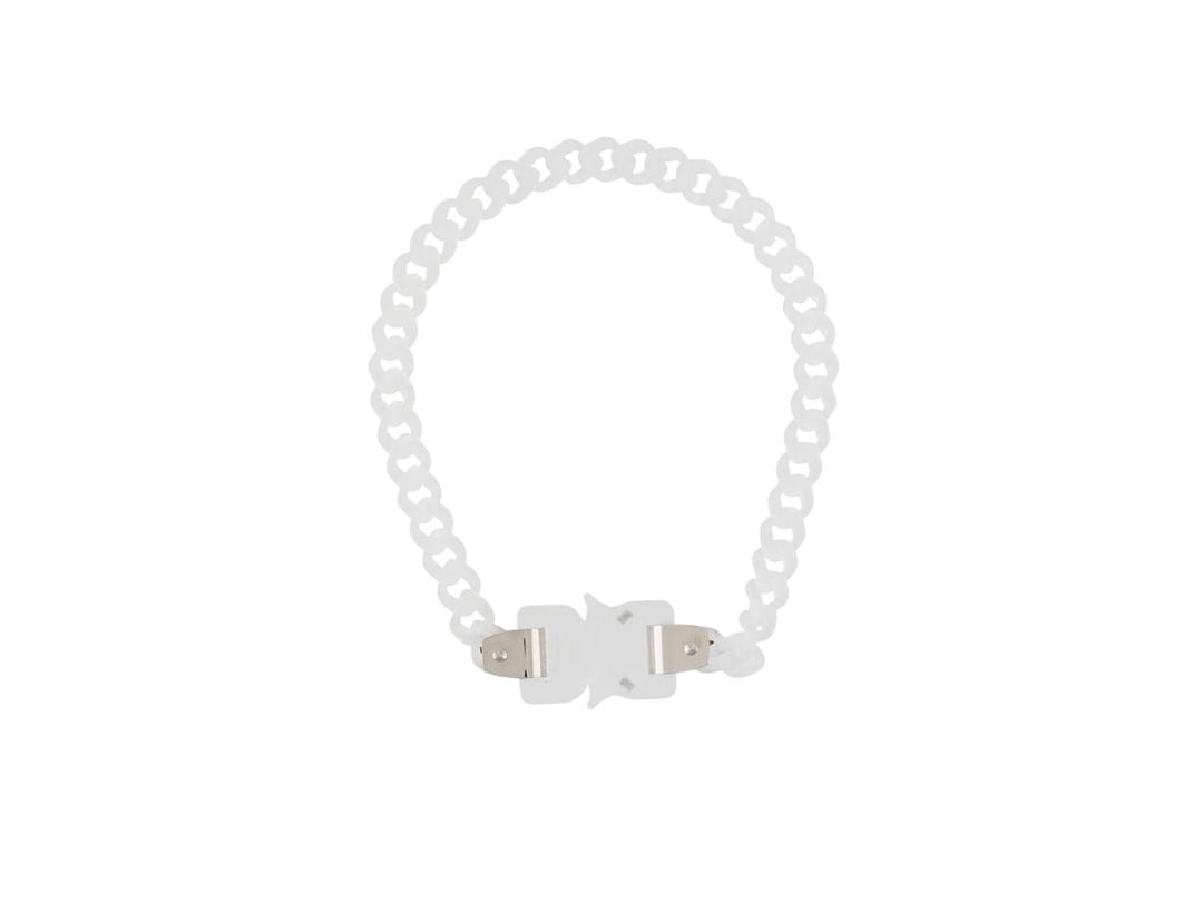 1017 ALYX 9SM 1017 ALYX 9SM Buckled Chain Necklace In Acrylic With Silver-Tone Hardware