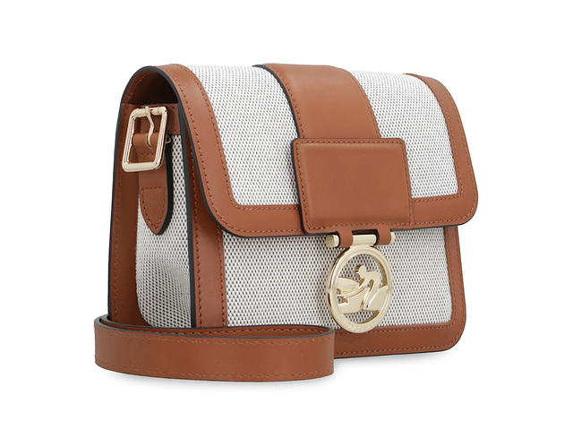 Longchamp Longchamp Boxtrot Canvas Mini Crossbody Bagwhite Calf Polyester 100 - view 3