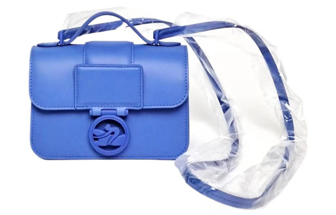 Longchamp Longchamp BOX-TROT Calfskin Shoulder Bag Crossbody Bag Extra Small Women's Cobalt Blue