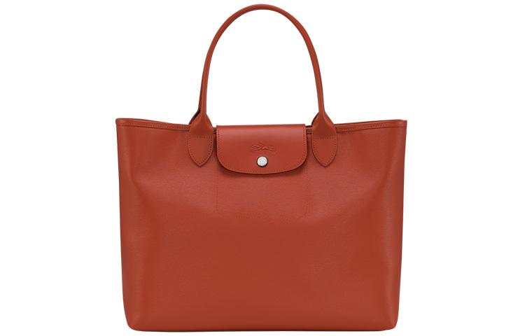 Longchamp Longchamp Le Pliage City Coated Canvas With Leather One Shoulder Handbags Women's Orange
