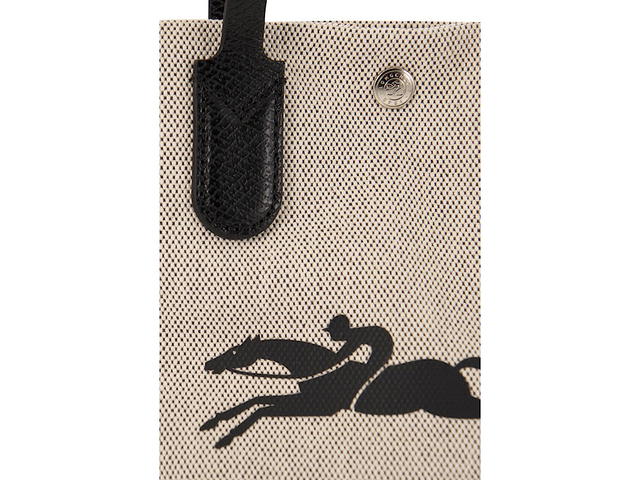 Longchamp Longchamp Xs Essential Naturalblack Tote Bagbeige Canvas Leather Details - view 5