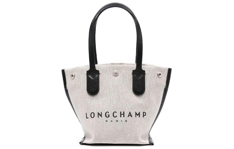 Longchamp Longchamp Canvas With Calfskin Canvas Bag Tote Bag Shopping Bag Handbag Regular Women's Beige