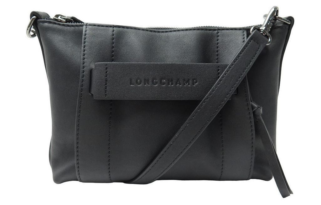 Longchamp Longchamp 3D Calfskin Tote Bag Shopping Bag Shoulder Bag Crossbody Bag Small Size Women's Black