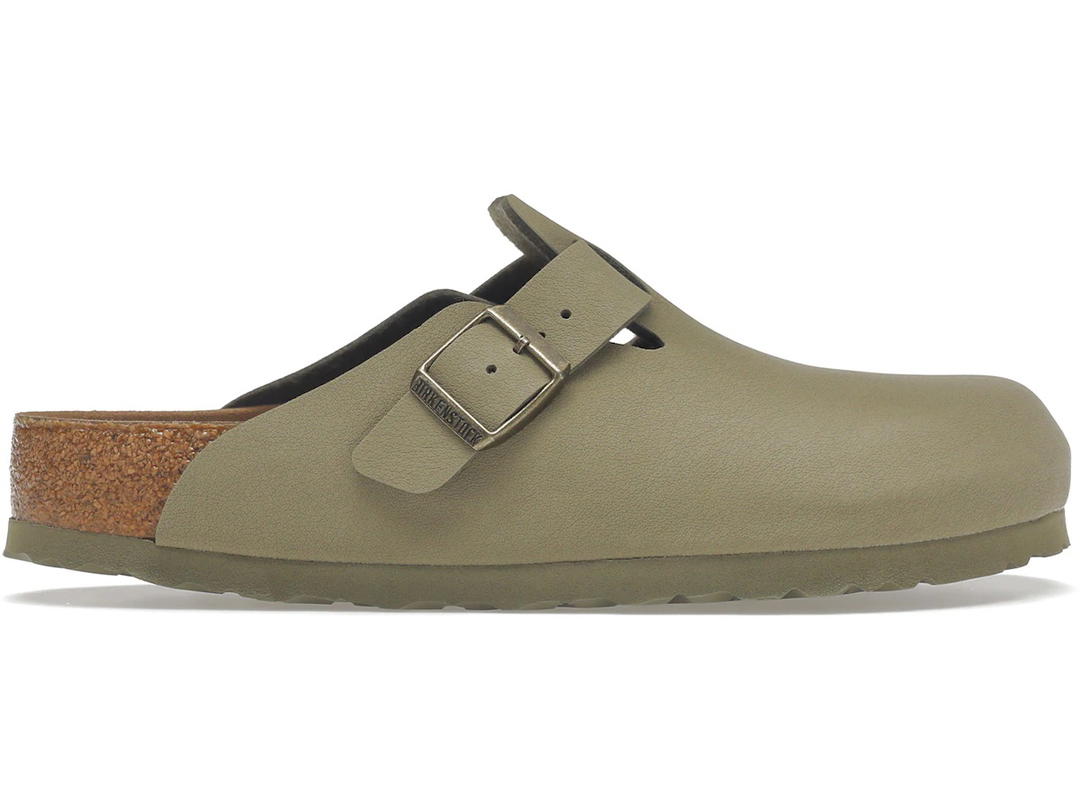 Birkenstock Birkenstock Boston Vegan Birkibuc Khaki