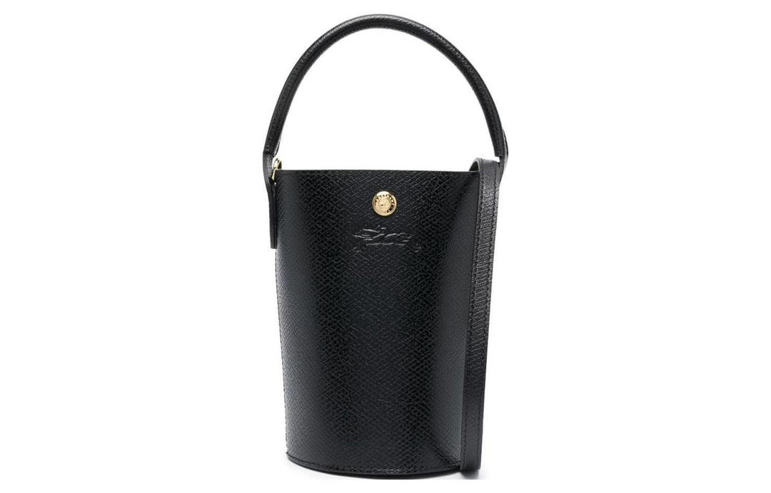 Longchamp Longchamp Épure Large Cow Leather Bucket Bag Handbag Shoulder Bag Crossbody Bag Extra Small Women's Black