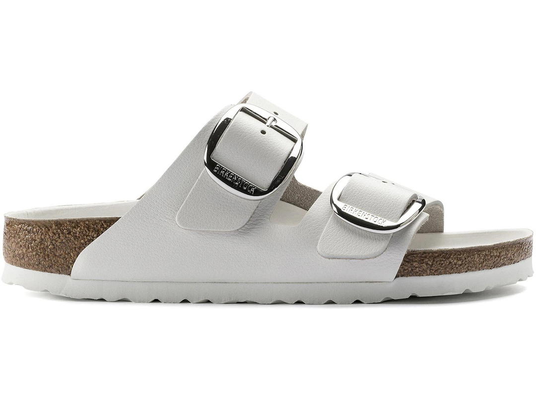 Birkenstock Birkenstock Arizona Big Buckle White Leather (Women's)