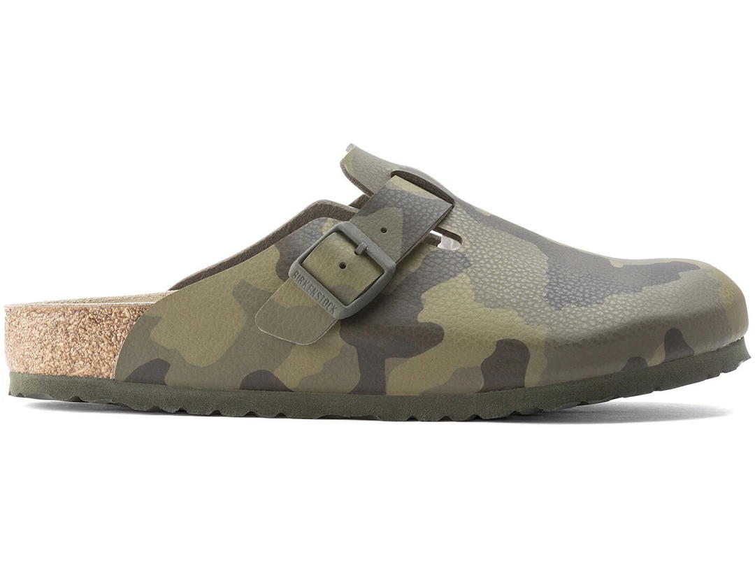 Birkenstock Birkenstock Boston Birko-Flor Desert Soil Camo Green