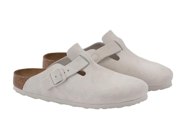 Birkenstock Birkenstock Boston Antique White Suede - view 4