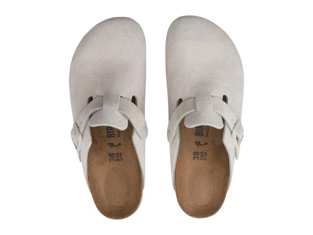 Birkenstock Birkenstock Boston Antique White Suede - view 5