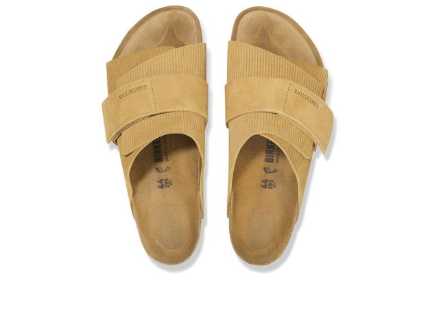 Birkenstock Birkenstock Kyoto Suede Embossed Corduroy Cork Brown - view 3
