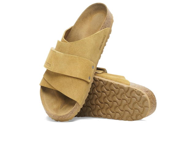 Birkenstock Birkenstock Kyoto Suede Embossed Corduroy Cork Brown - view 5