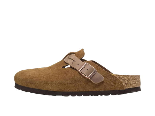 Birkenstock Birkenstock Boston Braided Suede Narrow Fit Sandals Mink (Women's) - view 2