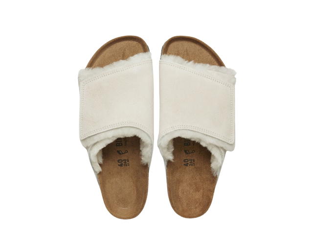 Birkenstock Stüssy & Birkenstock Solana Shearling Slide Bone - view 3