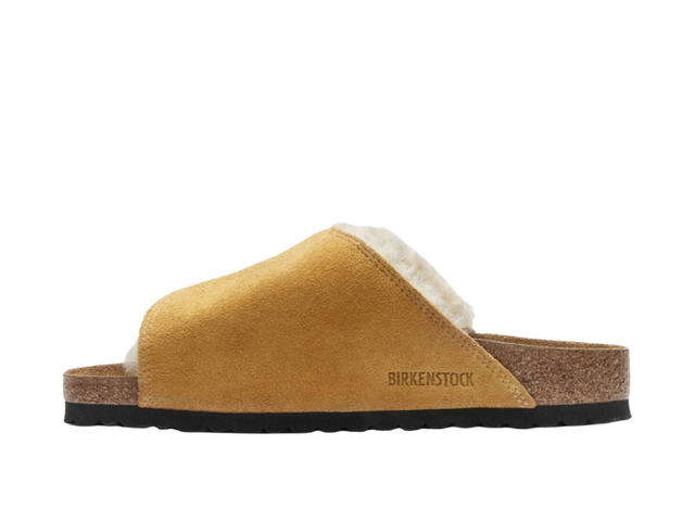 Birkenstock Stüssy & Birkenstock Solana Shearling Slide Caramel - view 2