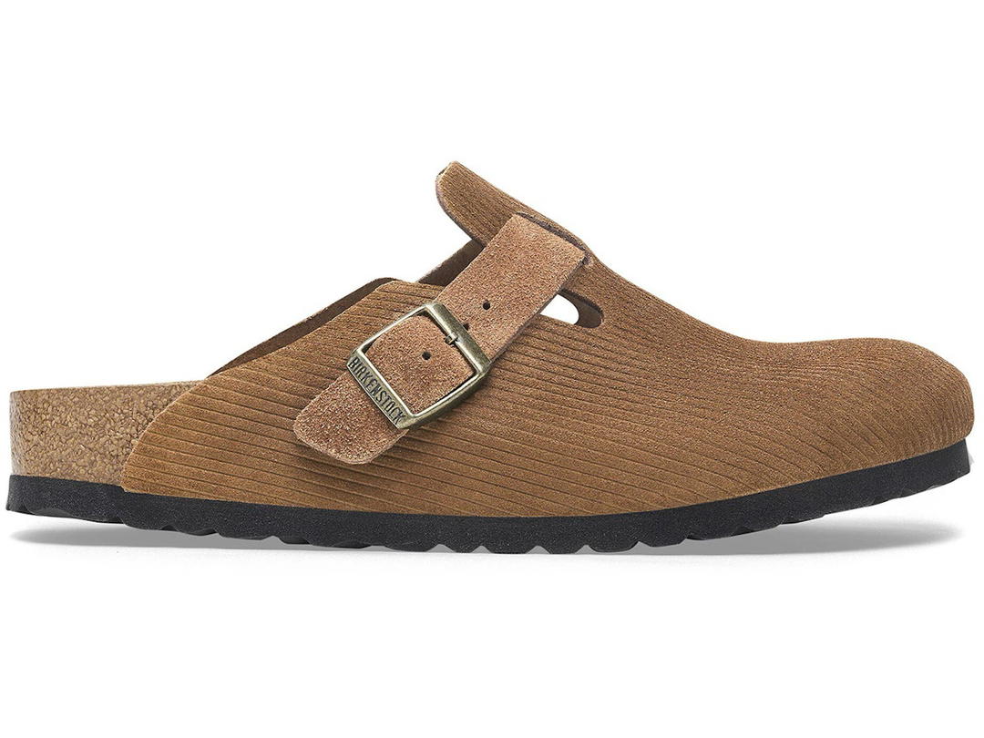 Birkenstock Birkenstock Boston Embossed Corduroy Dark Tea