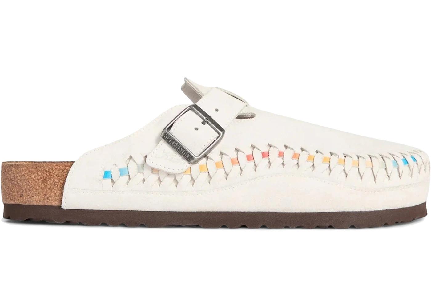 Birkenstock Birkenstock Boston Braided Suede Kith Antique White Tie Dye