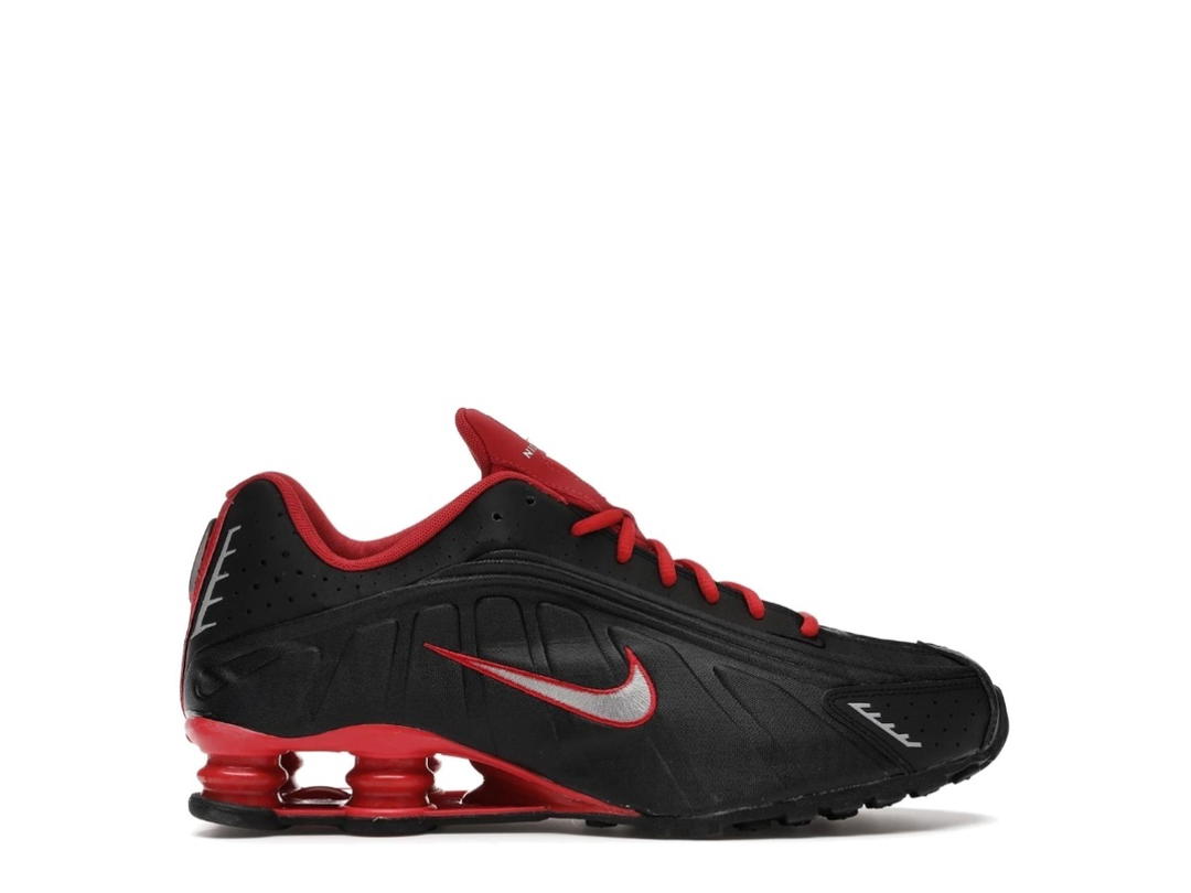 Nike Nike Shox R4 Black Metallic Silver Red