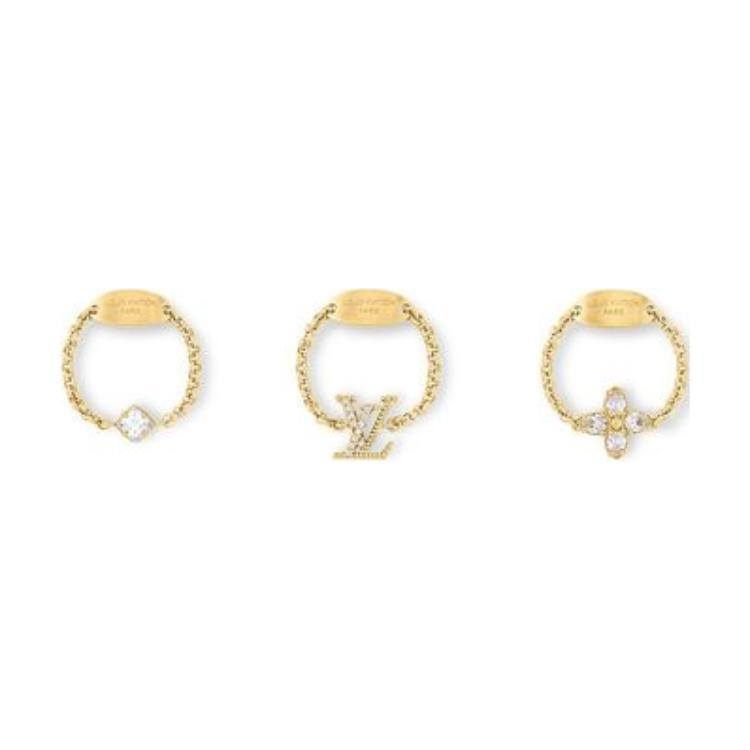 Louis Vuitton Louis Vuitton M1604L Lady Lv Ring Set