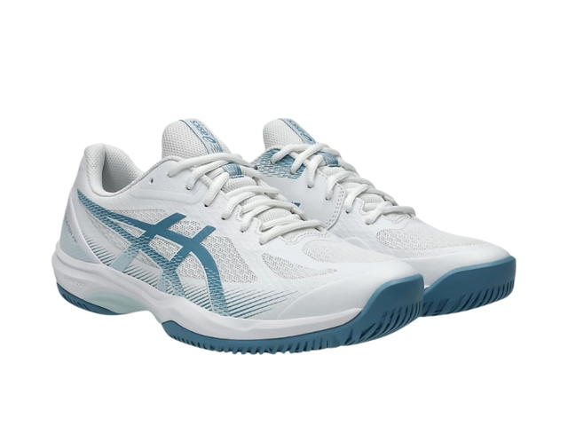 Asics Asics Court Hunter FF White Saba Blue - view 3