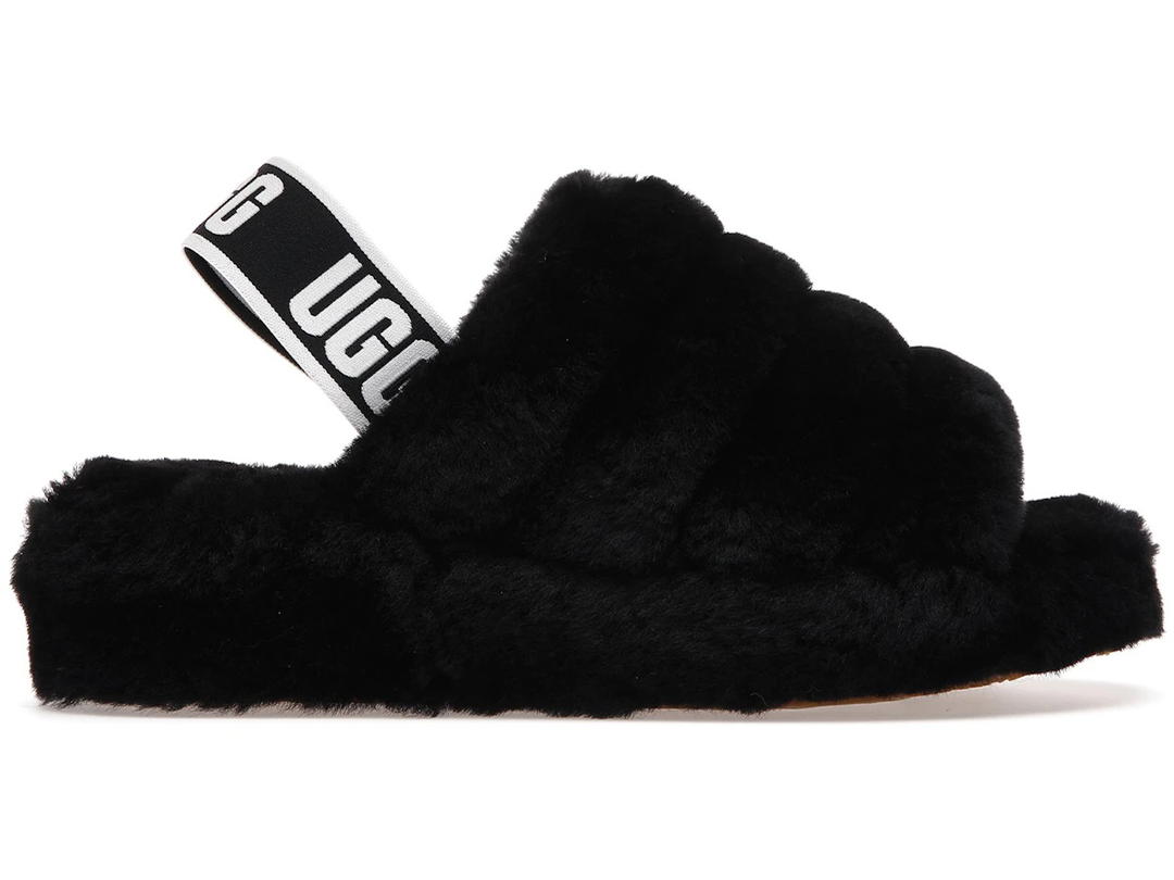 UGG UGG Fluff Yeah Slide Black (Women's)