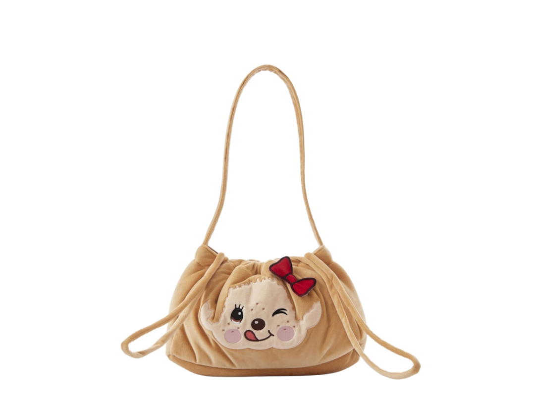Gentlewoman Gentlewoman Joyful Monchhichi Chan Dumpling Bag Light Brown