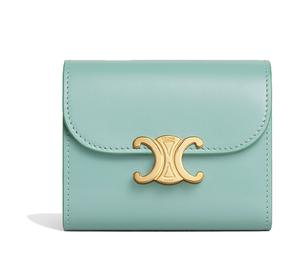 Buy Celine Triomphe Arc De Triomphe Calfskin Wallet Small Size Women's Cool Mint at Sasom – Authentic and Ready to Ship
