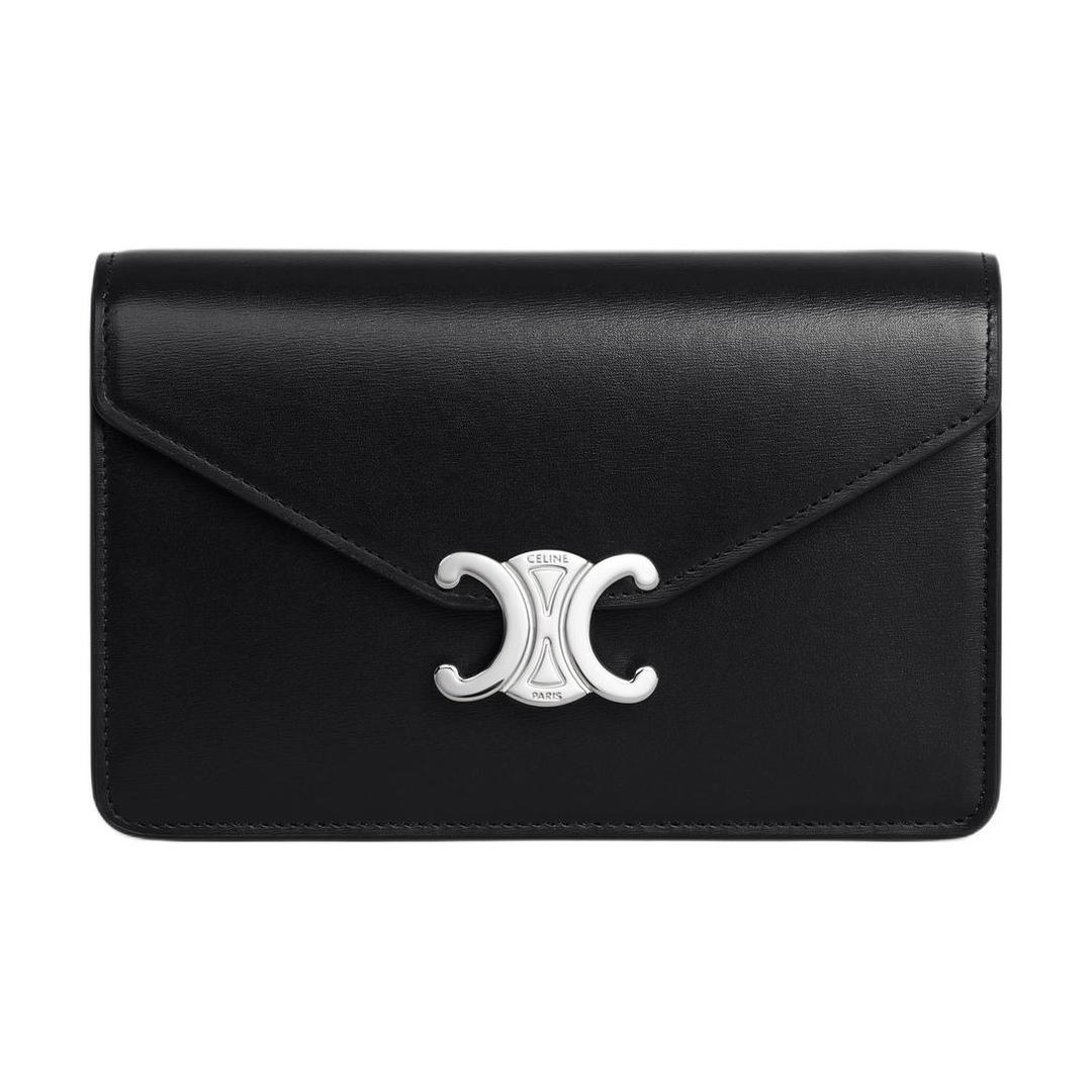Celine Celine Margo Calfskin Wallet Women's Black