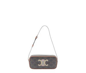 Buy Celine Mini Triomphe Shoulder Bags Tan Rainbow at Sasom – Authentic and Ready to Ship