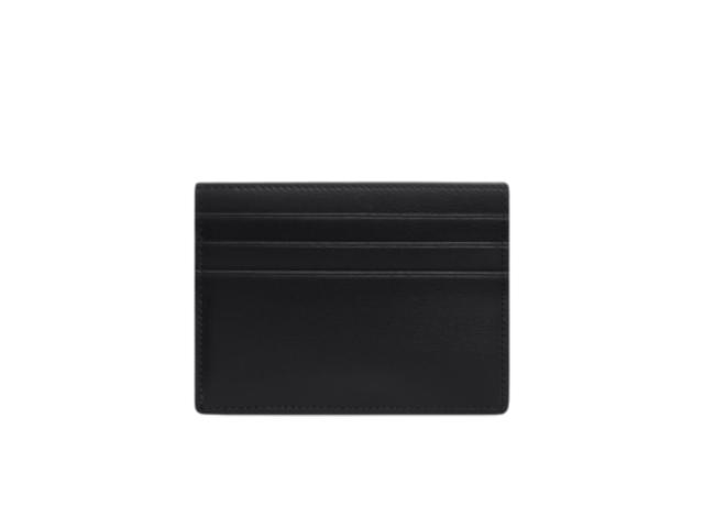 Celine Celine Card Holder Triomphe In Shiny Calfskin Black - view 3