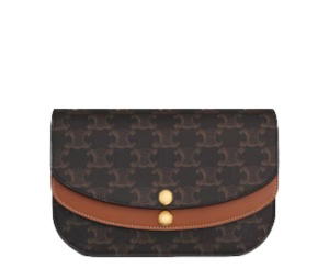 Buy Celine Duo Wallet On Strap Tan at Sasom – Authentic and Ready to Ship